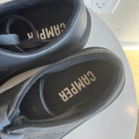 Camper Courb Leather Navy Sneaker 37/7 Lace Up Women’s Comfort - Picture 3 of 5